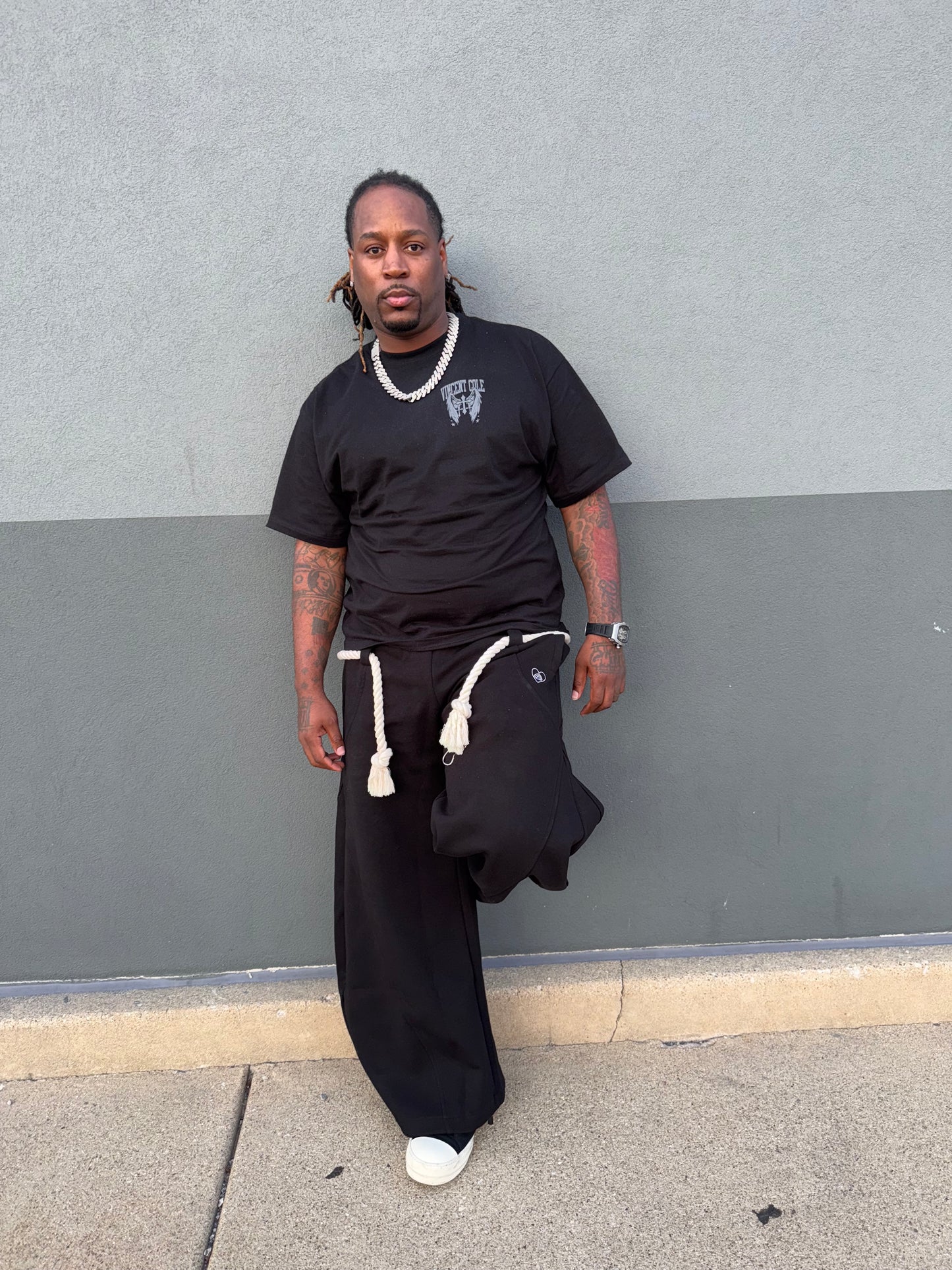 V. Cole “Bell Bottom” Oversized Pants