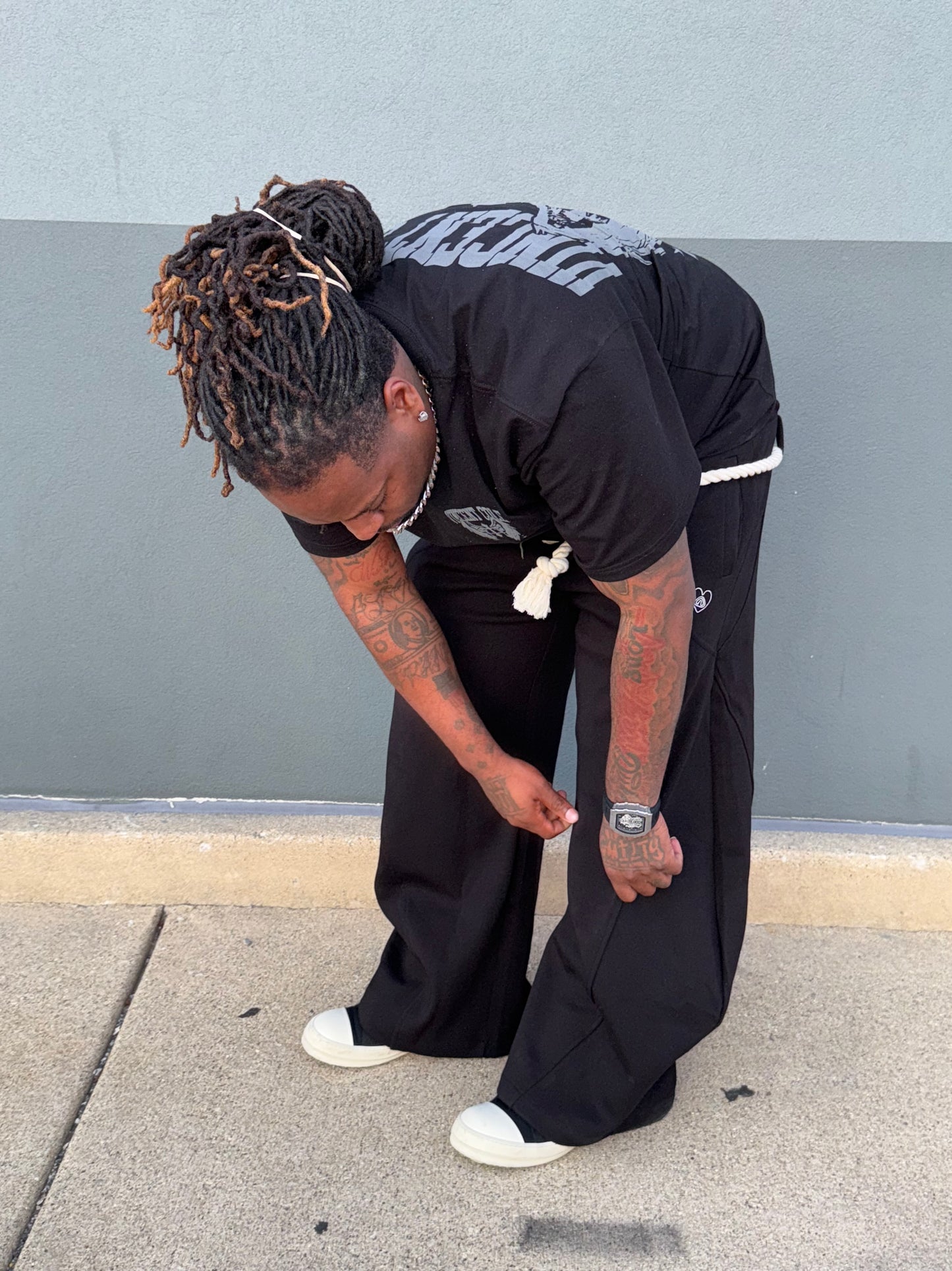 V. Cole “Bell Bottom” Oversized Pants